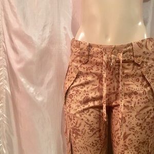 Ralph Lauren floral animal pattern pants safari